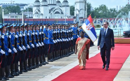 PRESIDENT MURMU ADDRESSES INDIAN COMMUNITY IN SERBIA