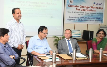 U.S. CONSULATE GENERAL AND VIEWS ORGANIZE CLIMATE CHANGE WORKSHOP FOR TELUGU JOURNALISTS IN TELANGANA