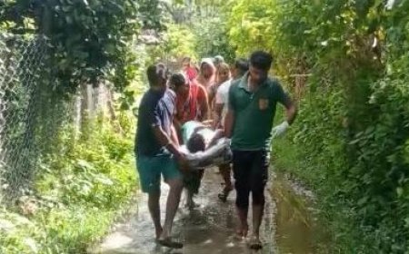108 AMBULANCE CREW CARRIED CANCER PATIENT FOR 1 KM ON STRETCHER