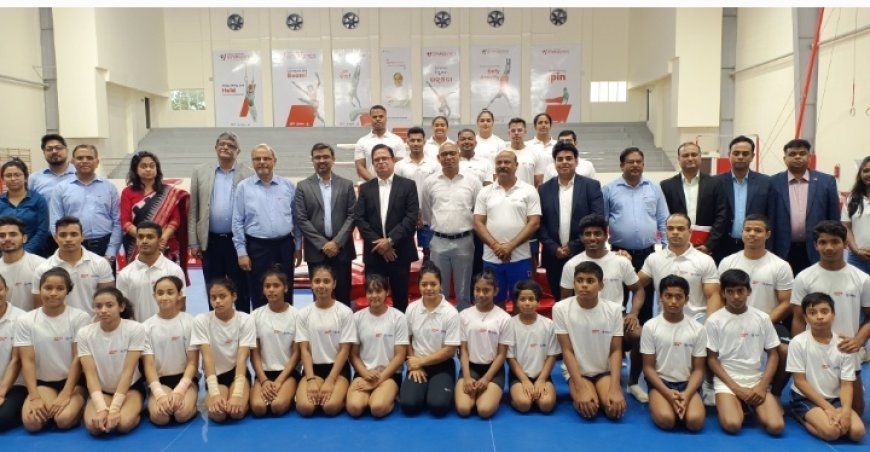 ARCELORMITTAL NIPPON STEEL INDIA CEO DILIP OOMMEN LAUDS ODISHA AM/NS INDIA GYMNASTICS HIGH PERFORMANCE CENTRE