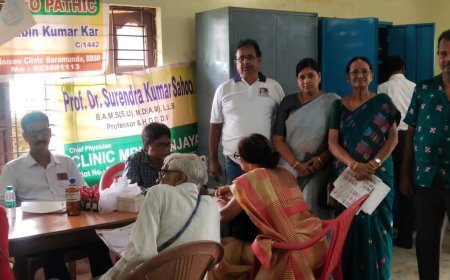 ଜୟ ମା ଭବାନୀ ଚାରିଟେବୁଲ୍ ଟ୍ରଷ୍ଟ ପକ୍ଷରୁ ମାଗଣା ସ୍ୱାସ୍ଥ୍ୟ ପରୀକ୍ଷା ଶିବିର