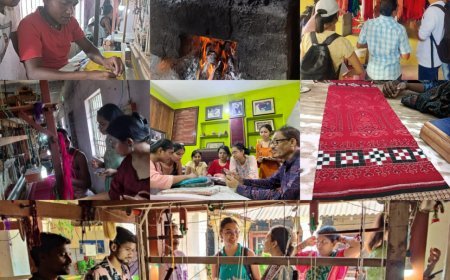 WEAVING CLUSTERS OF SUBARNAPUR NAVIGATED BY STUDENTS OF NIFT BHUBANESWAR FOR THE FIRST TIME POST COVID-19