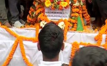 PEOPLE FROM ALL WALKS OF LIFE PAY LAST RESPECT TO MARTYRED ODIA JAWAN NILACHAL PATEL