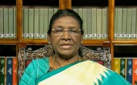 PRESIDENT DROUPADI MURMU ADDRESSES NATION ON EVE OF 77TH INDEPENDENCE DAY