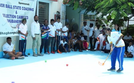 STATE FLOORBALL CAMP OF SPECIAL OLYMPICS BHARAT-ODISHA HELD