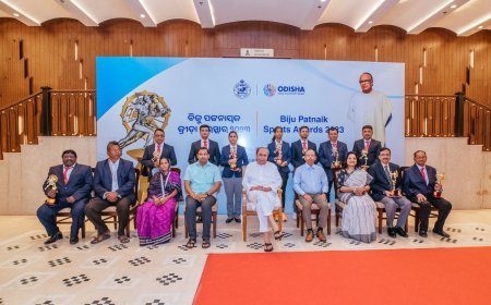 CHIEF MINISTER NAVEEN PATNAIK HONOURS ATHLETES WITH BIJU PATNAIK SPORTS AWARDS