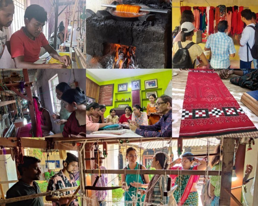 WEAVING CLUSTERS OF SUBARNAPUR NAVIGATED BY STUDENTS OF NIFT BHUBANESWAR FOR THE FIRST TIME POST COVID-19