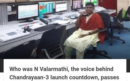 N.valarmathi, the voice behind chandrayan-3 launch countdown, passes away at 64