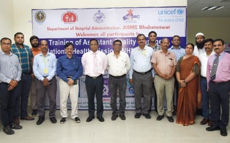 AIIMS BHUBANESWAR ORGANISES TRAINING PROGRAMME ON HOSPITAL ADMINISTRATION AND QUALITY ASSURANCE IN HEALTHCARE