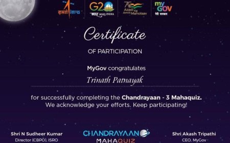 ଚନ୍ଦ୍ରାୟାନ-3 ମହାକୁଇଜ ପ୍ରତିଯୋଗିତାରେ କୋରାପୁଟର ଯୁବ ଅଧ୍ୟାପକ ତ୍ରିନାଥ ପଟ୍ଟନାୟକଙ୍କ କୃତିତ୍ୱ