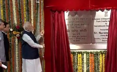 PM MODI INAUGURATES EXTENSION OF DELHI AIRPORT METRO EXPRESS LINE ON BIRTHDAY