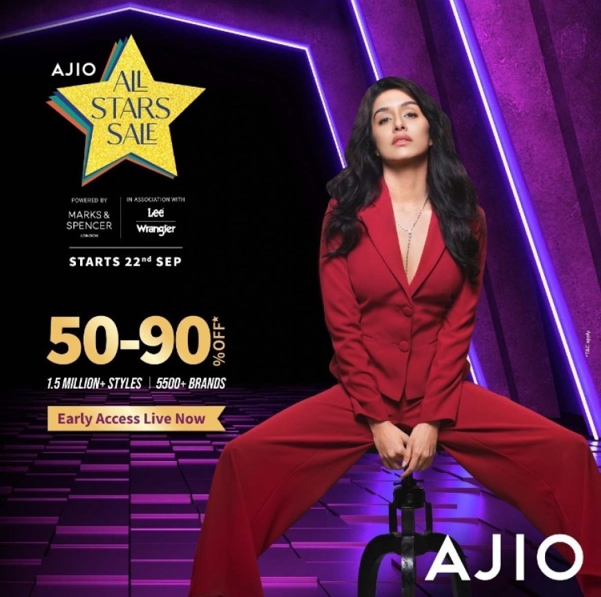 AJIO ANNOUNCES ALL STARS SALE; ADDS 500 NEW BRANDS AND EXPANDS TO OVER 1.5 MILLION STYLES