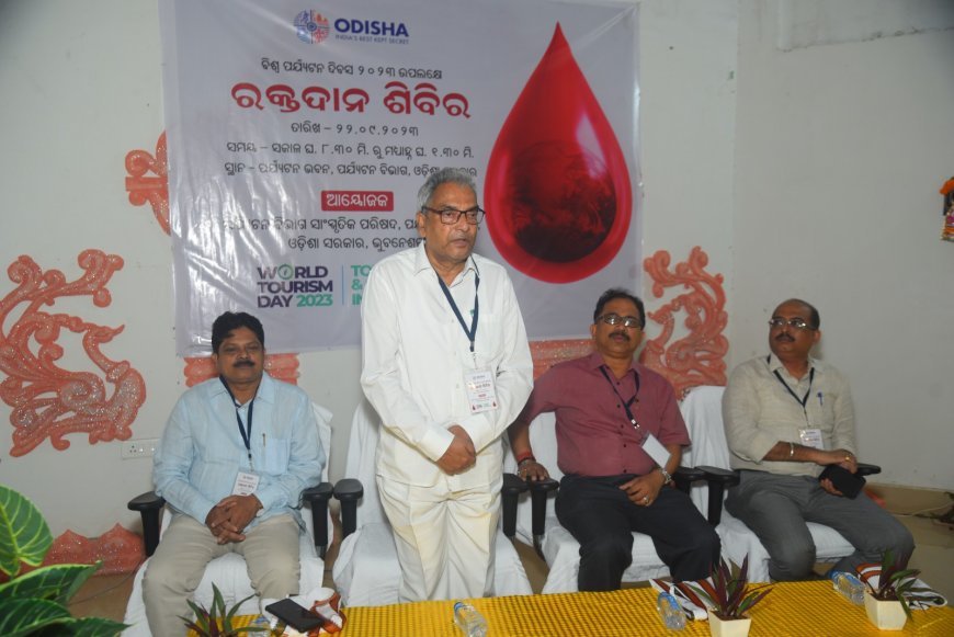 Blood Donation Camp organised by the Dept. of Tourism on the occasion of World Tourism Day 2023
