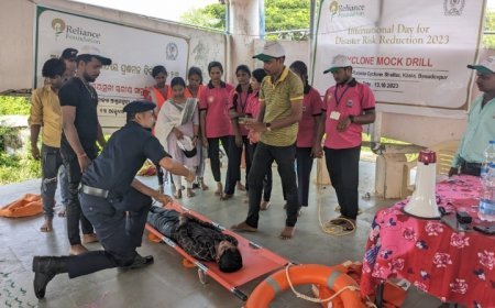 RELIANCE FOUNDATION ORGANISES CYCLONE MOCK DRILL ON INTERNATIONAL DAY OF DISASTER RISK REDUCTION IN BHADRAK
