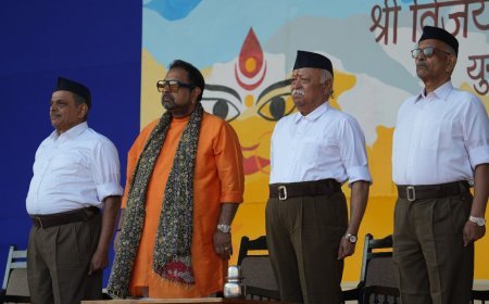 RSS  Sarsanghchalak emphasises on nature conservation, good governance, meaningful life
