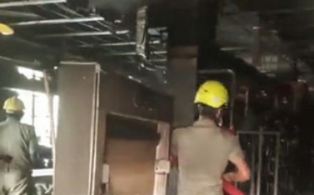 FIRE BREAKS OUT AT CLOTH STORE IN NAYAGARH