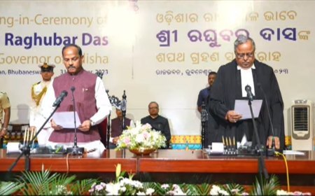 ରଘୁବର ଦାସଙ୍କର ଓଡ଼ିଶା ରାଜ୍ୟପାଳ ଭାବରେ ଶପଥ ଗ୍ରହଣ