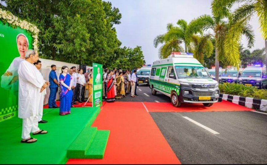 CM NAVEEN PATNAIK DEDICATES 26 NEW AMBULANCES