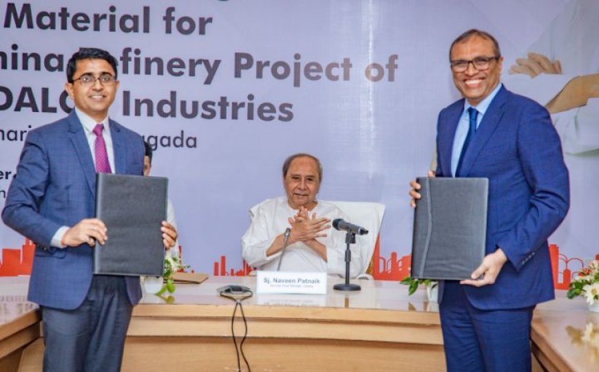 OMC SIGNS AGREEMENT WITH HINDALCO FOR LONG TERM RAW MATERIAL LINKAGE FOR ALUMINA REFINERY AT KANSHARIGUDA