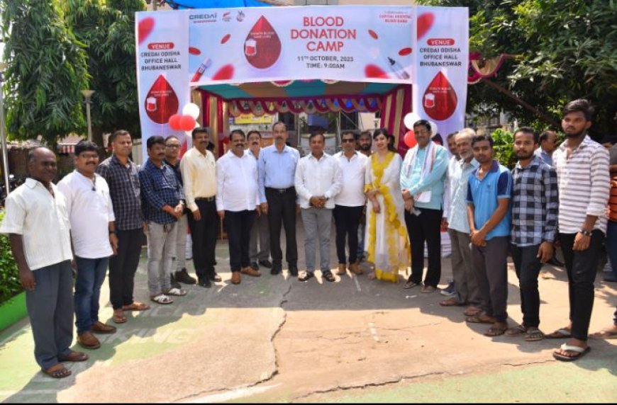 BLOOD DONATION CAMP ORGANISED BY CREDAI BHUBANSWAR