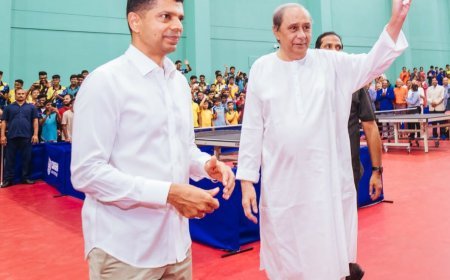CM NAVEEN PATNAIK INAUGURATES ODISHA TABLE TENNIS ACADEMY