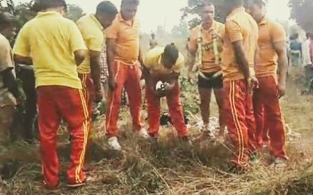 ELDERLY WOMAN FALLS INTO ABANDONED BOREWELL