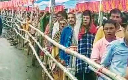 ସାକ୍ଷୀଗୋପାଳ ମନ୍ଦିରରେ ରାଧା ପାଦ ଦର୍ଶନ ପାଇଁ ଭକ୍ତଙ୍କ ଭିଡ଼