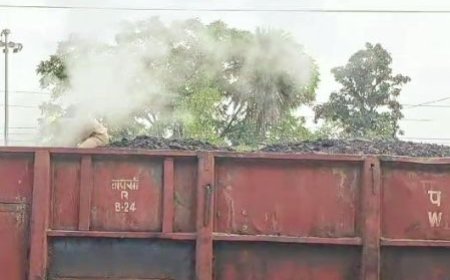FIRE BREAKS OUT IN COAL-LADEN TRAIN IN BALANGIR