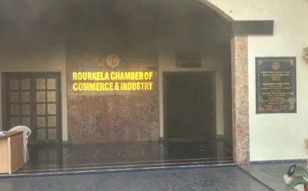 FIRE BREAKS OUT AT ROURKELA CHAMBER OF COMMERCE
