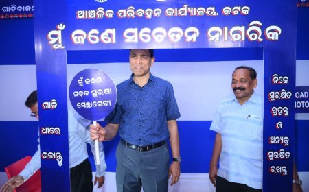 ODISHA FIRE SERVICES DG INAUGURATES ROAD SAFETY AWARENESS CAMP AT CUTTACK BALI JATRA