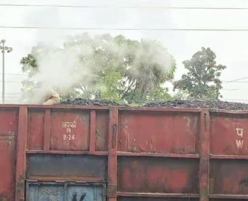 FIRE BREAKS OUT IN COAL-LADEN TRAIN IN BALANGIR