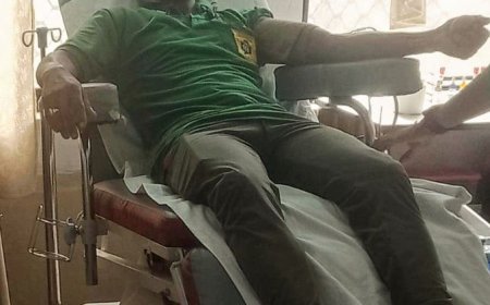 108 AMBULANCE CREW SAVES LIFE OF ANAEMIA PATIENT