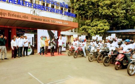 BIKE RALLY ORGANISED IN COMMEMORATION OF ODISHA ZERO FATALITY WEEK