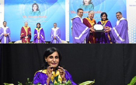XIM UNIVERSITY CELEBRATES FOUNDATION DAY, CONFERS HONORARY DOCTORAL DEGREE IN BUSINESS MANAGEMENT ON SUNEETA REDDY