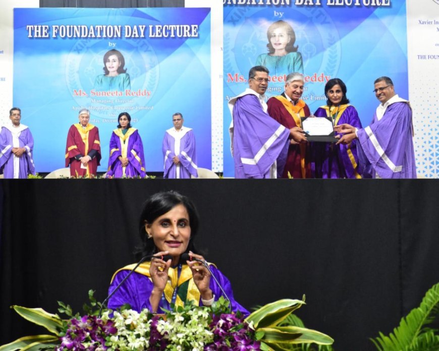 XIM UNIVERSITY CELEBRATES FOUNDATION DAY, CONFERS HONORARY DOCTORAL DEGREE IN BUSINESS MANAGEMENT ON SUNEETA REDDY