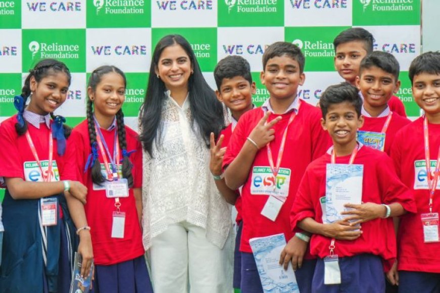 WONDERLAND MOMENT: ISHA AMBANI JOINS RELIANCE’S ‘WE CARE, WE VOLUNTEER’ ART & STORYTELLING INITIATIVE FOR 16,000 CHILDREN ACROSS INDIA