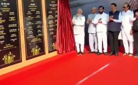 PM MODI INAUGURATES INDIA'S LONGEST SEA BRIDGE