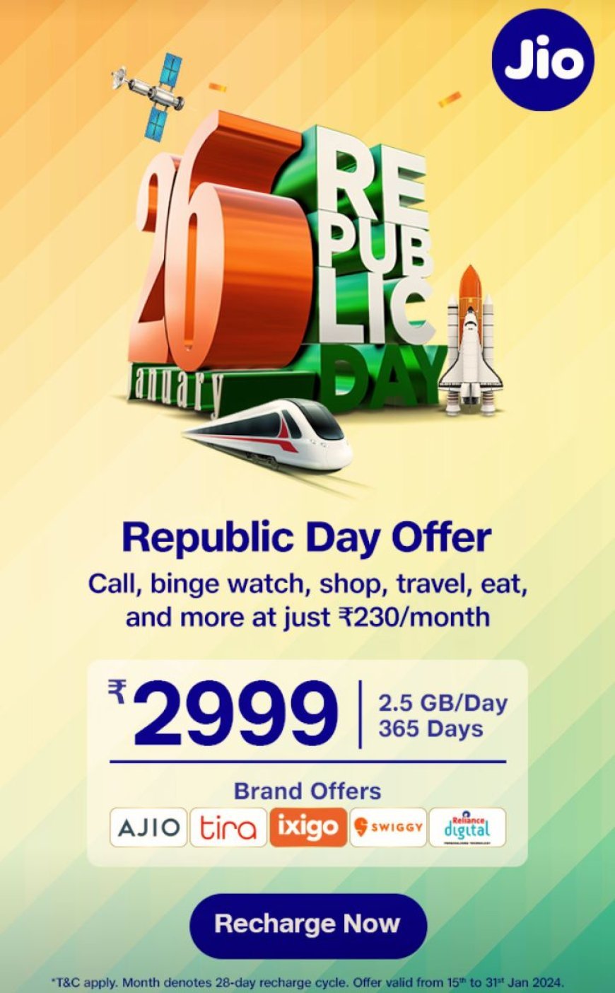 JIO ANNOUNCES REPUBLIC DAY OFFER