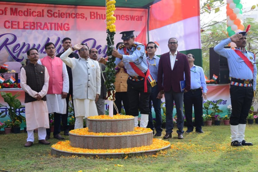 AIIMS BHUBANESWAR COMMEMORATES 75TH REPUBLIC DAY WITH PATRIOTIC SPIRIT