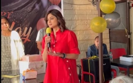 SHAMITA SHETTY'S BIRTHDAY CELEBRATIONS INCLUDE A TOUCHING VISIT TO AN OLD AGE HOME