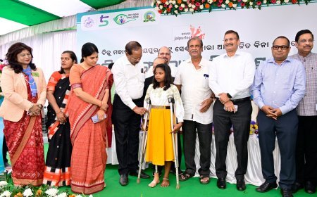 ODISHA SSEPD DEPARTMENT DISTRIBUTES ARTIFICIAL LIMBS IN MEGA EVENT