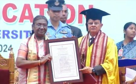 PRESIDENT DROUPADI MURMU CONFERS HONORARY DOCTORATE DEGREE ON PRINCIPAL SECRETARY TO PM