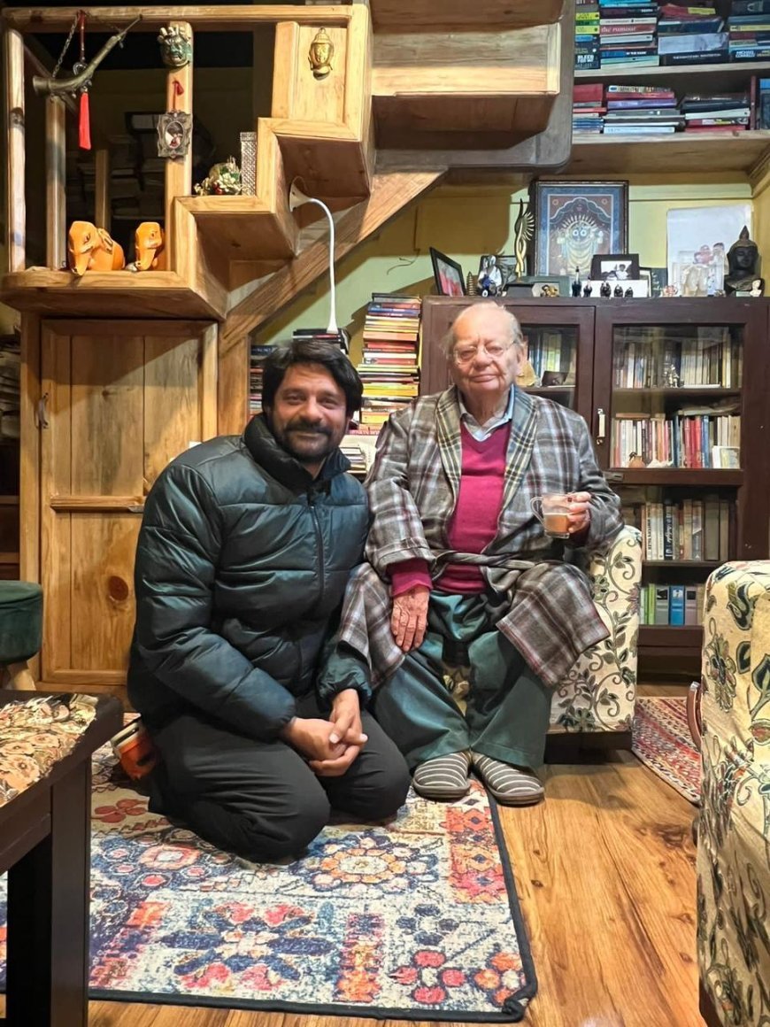 JAIDEEP AHLAWAT'S MEET WITH RUSKIN BOND: THE AUTHOR WISHES JAIDEEP AHLAWAT’S JOURNEY IN FILMS WITH GOOD LUCK AND MORE