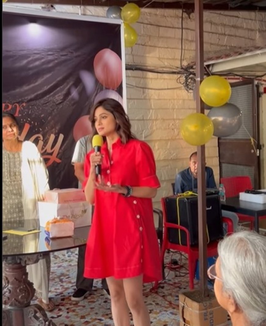 SHAMITA SHETTY'S BIRTHDAY CELEBRATIONS INCLUDE A TOUCHING VISIT TO AN OLD AGE HOME
