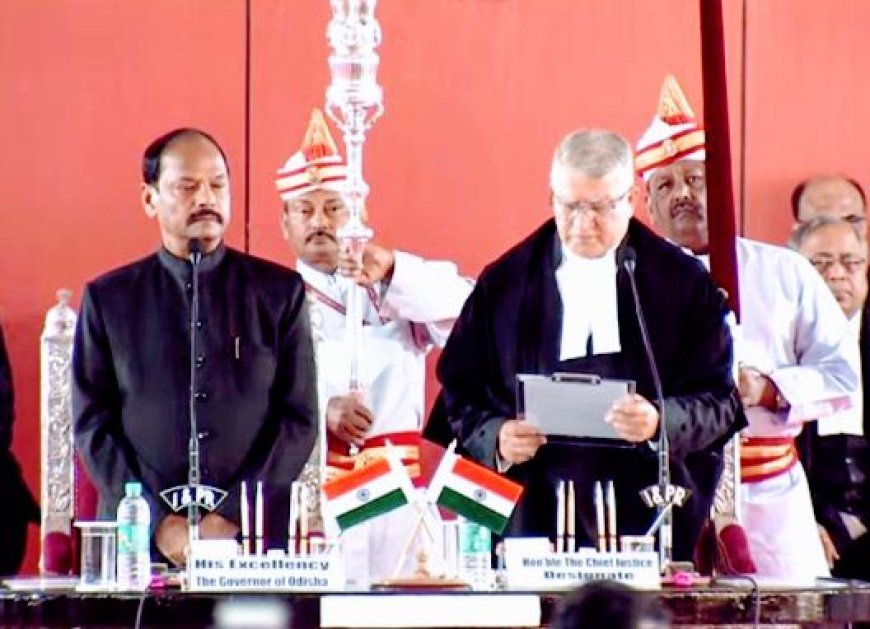JUSTICE CHAKRADHARI SHARAN SINGH TAKES OATH AS CHIEF JUSTICE OF ORISSA HIGH COURT
