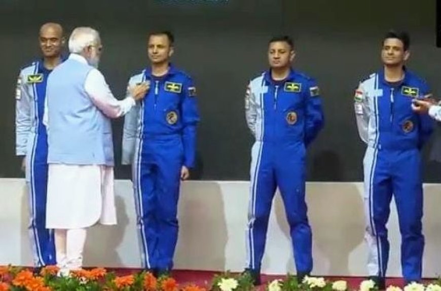 PM MODI ANNOUNCES NAMES OF PILOTS CHOSEN FOR GAGANYAAN MISSION