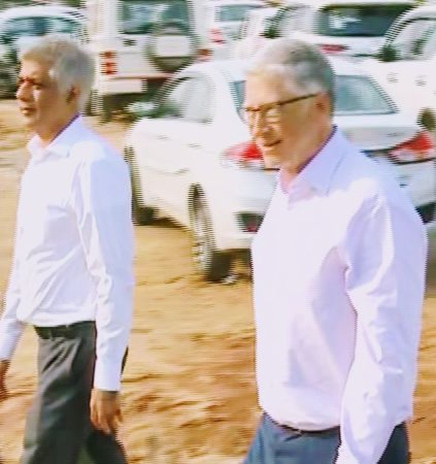 BILL GATES VISITS MAA MANGALA BASTI IN BHUBANESWAR