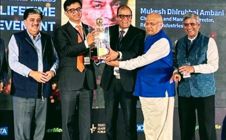 RELIANCE INDUSTRIES CHAIRMAN MUKESH AMBANI HONOURED WITH LIFETIME ACHIEVEMENT AWARD