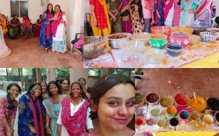 WOMEN PLAYED GREEN HOLI IN BHUBANESWAR