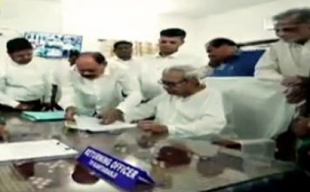 ODISHA CM NAVEEN PATNAIK FILES NOMINATION FROM KANTABANJI ASSEMBLY SEAT